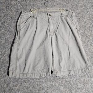 Carhartt Shorts Mens 38 Gray Relaxed Fit Ripstop Utility Work Outdoor Cargo